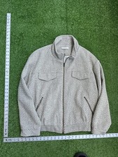 12th Tribe Bomber Jacket Large Khaki/white Brand New