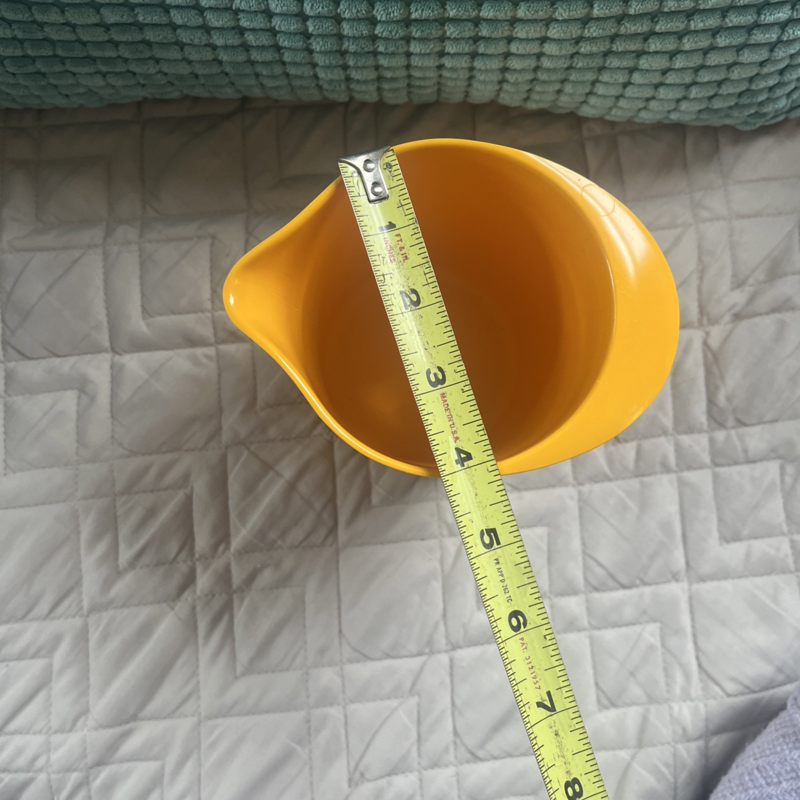 Vtg MCM Rosti Melamine 1L Yellow Spouted Pitcher Designer Erik Lehmann 1960s