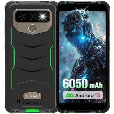 HOTWAV T5 Max Outdoor Smartphone 6050mAh Dual SIM 4G 64GB ohne Vertrag Handy NFC