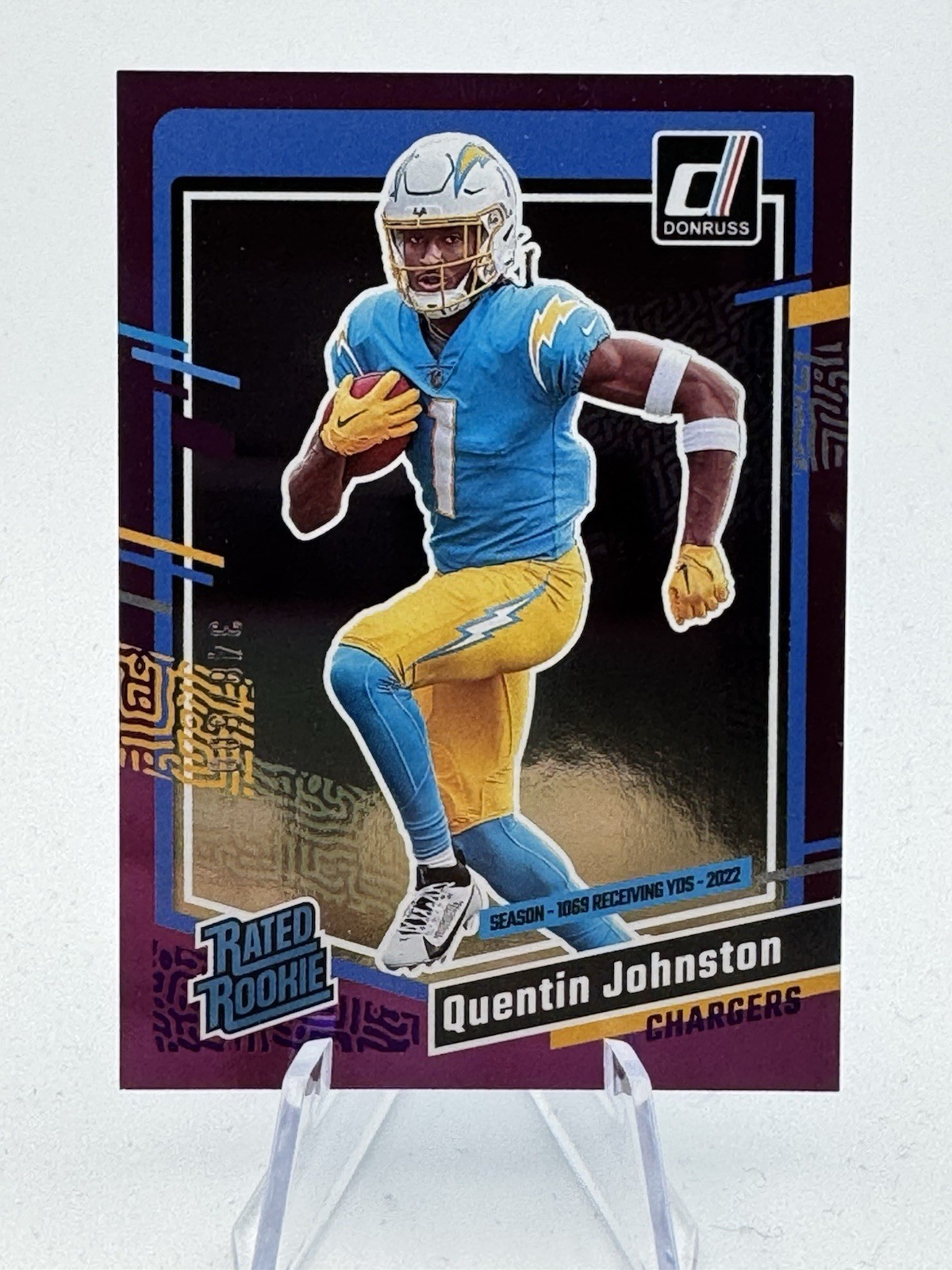 2023 Panini Donruss - Rated Rookie Quentin Johnston #353 Season Stat Line /500