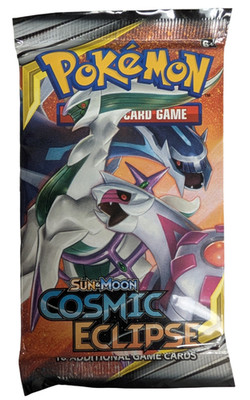 Pokémon TCG Sun & Moon Cosmic Eclipse Booster Pack Arceus, Dialga & Palkia Art