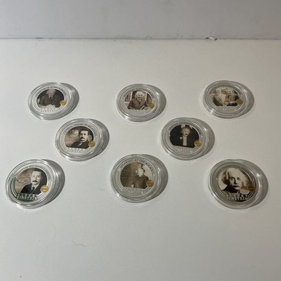 Albert Einstein Metals Collection Set Of Eight Metals