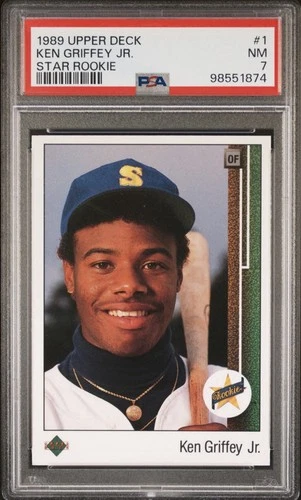 1989 Upper Deck #1 Ken Griffey Jr Star Rookie PSA 7 NM (New Slab) (RC)