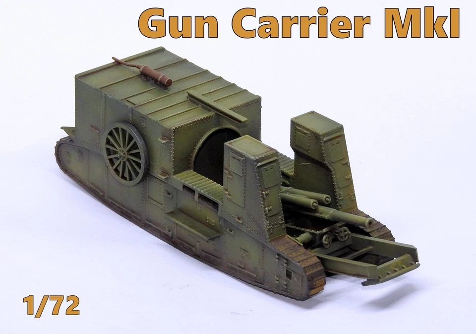 PRO BUILT 1/72 Gun Carrier MkI - Fertigmodell - NEU!!!
