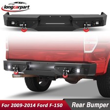 Off-road Rear Bumper For Ford F150 2009-2014 With Led Lights Sensor Holes