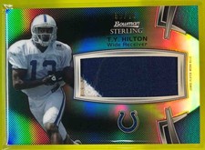 2012 Bowman Sterling T.Y. Hilton Rookie Relics Black /75 #BSJRR-TYH RC Colts