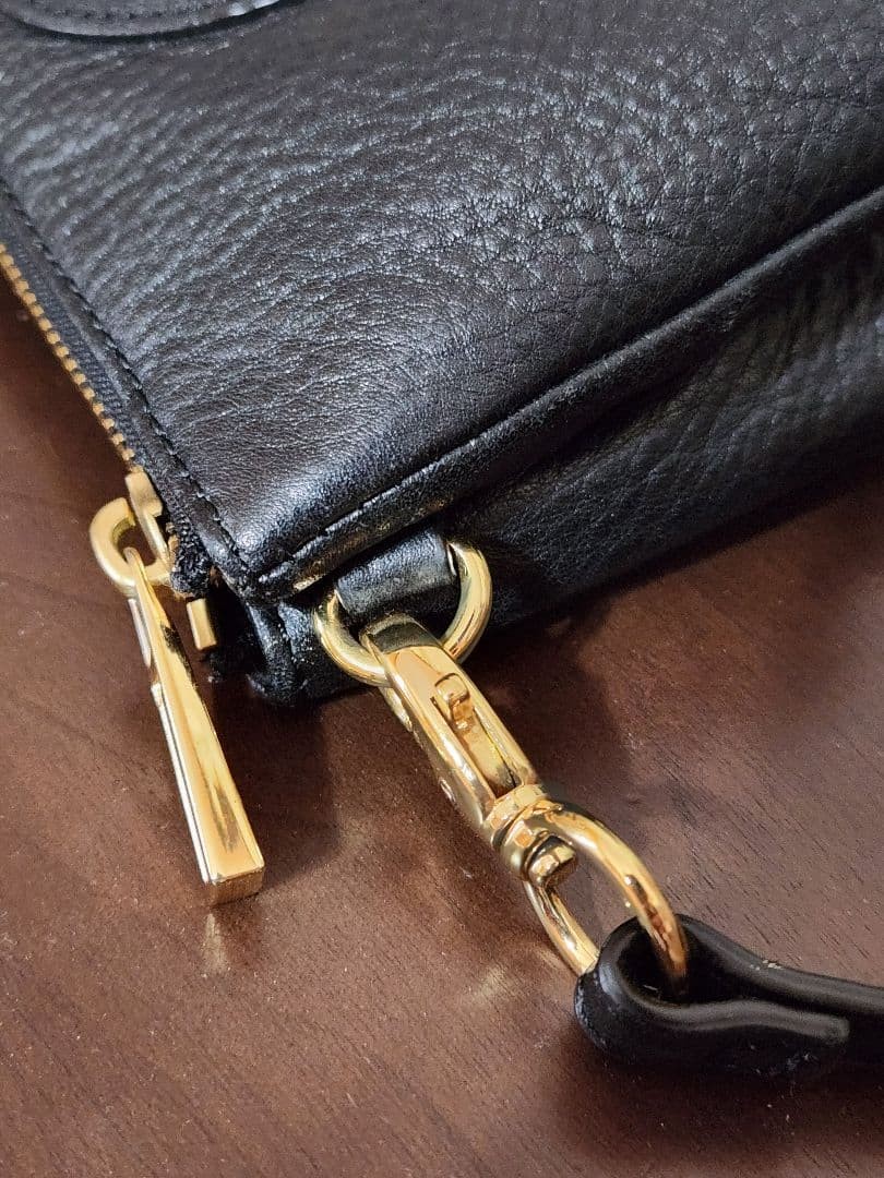 Tory Burch Mini Shoulder Bag Leather Black Zipper Women's From Japan thumbnail 21