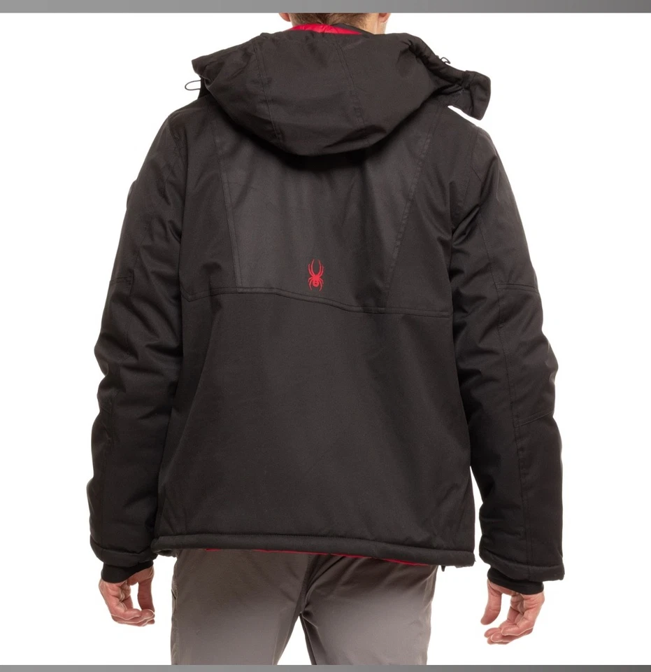 Spyder Ski Jacket Black and Red Large New - Image 2 of 4