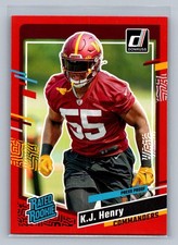 2023 Donruss Press Proof Red K.J. Henry #400 Washington Commanders