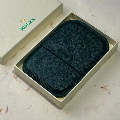 Rolex Verdant Leather Cardholder Credit Card Wallet VIP Gift