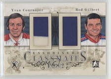 2010-11 ITG Enshrined Classmates Black /19 Yvan Cournoyer Rod Gilbert HOF 1pc9