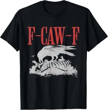 Cool Raven F-CAW-F Meme Vintage Retro T-Shirt