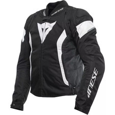 VESTE DE MOTO EN TISSU DAINESE AVRO 5 TEX POUR HOMMES NOIR BLANC