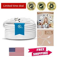 6-Foot Heavy Duty Extension Cord 16/3 Indoor/Outdoor,  Listed for Safe Usage