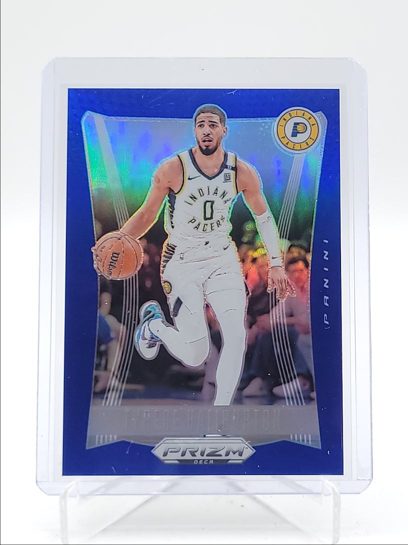 TYRESE HALIBURTON 2023-24 PRIZM DECA BASKETBALL BLUE PACERS /149 Q0398