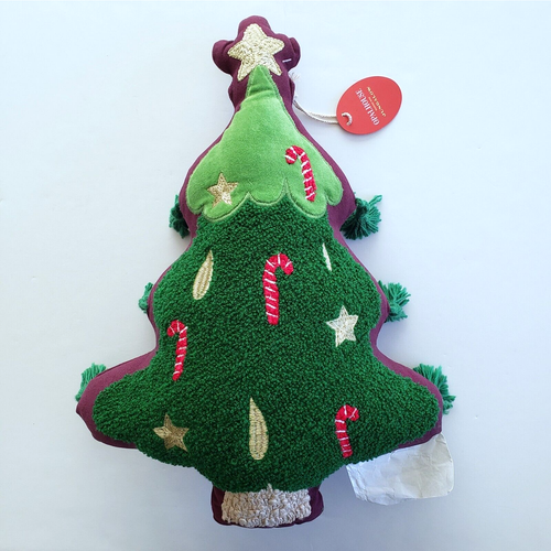 Jungalow Opalhouse Christbaumkissen grün Quasten verziert launisch NEU - Bild 4 von 9