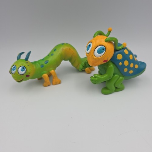 Vintage 1994 House Of Lloyds RARE PVC TOYS Caterpillar & Grasshopper