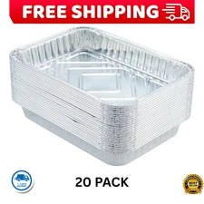 20 Pack Small Drip Pans Weber Aluminum X Pan Grill Of Genesis Spirit Q Bbq 8.5x6