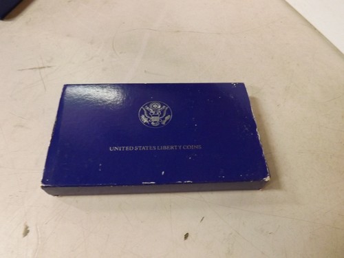 CAJA VACÍA para 1986 Estados Unidos Liberty Proof juego de 2 monedas de plata y medio dólar - Imagen 11 de 11