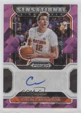 2022 Panini Prizm Draft Picks Purple Ice 59/99 Colin Castleton #SS-CCA Auto 0ym4