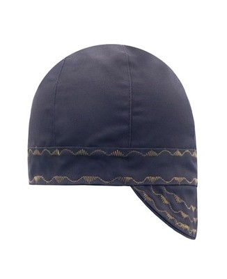 BOCOMAL Welding Cap CAT2 Flame Resistant Midweight 6 Pannel 7 3/8, Dark Grey