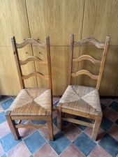 Vintage Oak Dining Chair Set Of 6