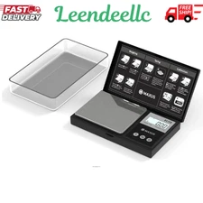 Digital Pocket Gram Scale 500g x 0.01g High Precision with Tray, Weighs Small