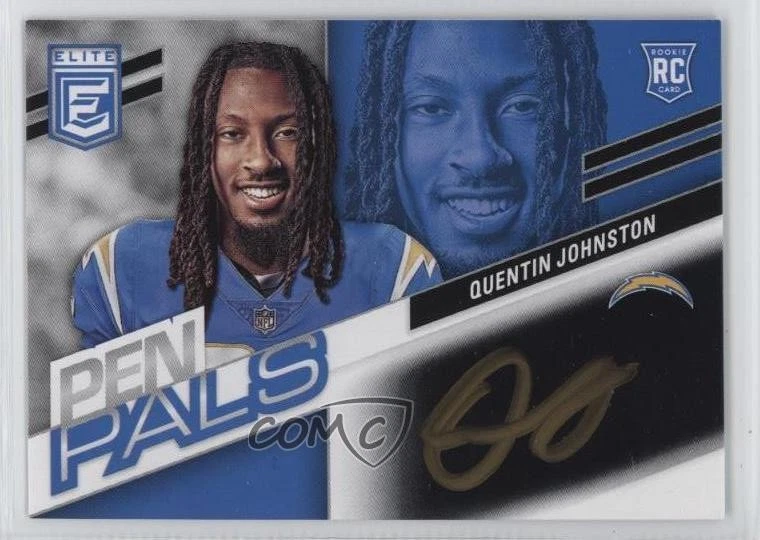 Quentin Johnston Panini Donruss Elite Pen Pals Horizontal Variation #PPVQJ Base