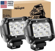 Led Pods 2Pcs 18W 1260LM Flood off Road Lights Super Bright Driving Work Fog La