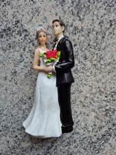 Hochzeit Tortendeko Hochzeitspaar Tortenfigur Deko neu *