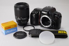 [Exc+5] Nikon F50D Panorama black SLR + AF NIKKOR 80-200mm f4.5-5.6 D from JAPAN
