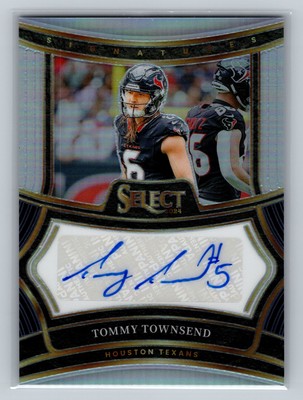 2024 Panini Select Tommy Townsend #SP-TTD Signatures Prizm #/399 Houston Texans