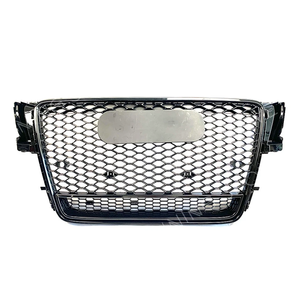 Rejilla deportiva de malla estilo RS5 de panal negra con quattro para Audi A5/S5 B8 8T 08-12 Foto 2 de 4