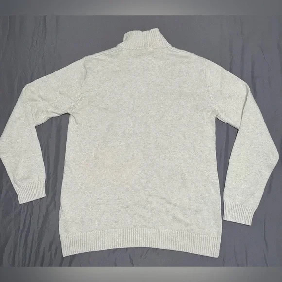 Rodd & Gunn Men’s 1/4 Zip Ivory Sweater - Large - NWT
