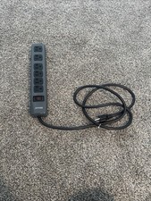 Durable Metal Surge Protector Power Strip with 6 Outlets - FREE SHIPPING