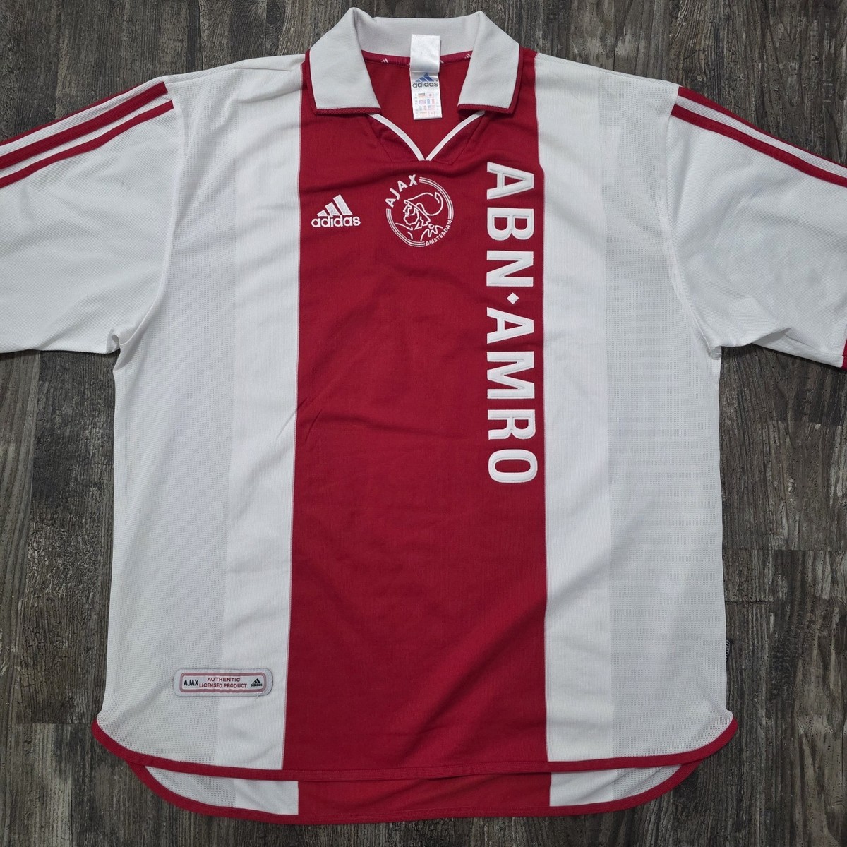2001 Adidas Ajax Amsterdam Home Soccer Jersey Rafael van der Vaart