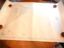 VTG Nautical Map Chart South Atlantic Ocean  1071   1964   54x36"