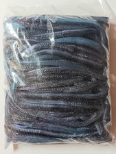 1 Bulk Pack Of 100 Strike King KVD Bullworm 8" Prizm Shad