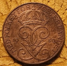 Sweden 1950 5 Ore Coin