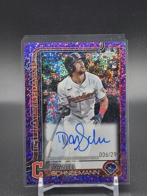 2025 Topps Chrome #RA-DS Daniel Schneemann Rookie Auto Purple Speckle #/299
