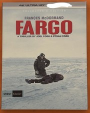 Fargo 1996 Shout! Factory 4K UHD + OOP SLIPCOVER (NO STANDARD BLURAY! READ DESC)