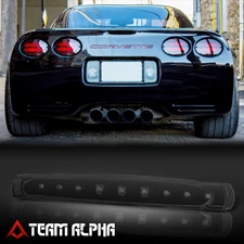 Fits 1997-2004 Chevy Corvette [Black/Smoke] LED Third 3rd Brake Light Tail Lamp