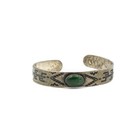 Southwest Sterling Fred Harvey Era Turquoise Stamped Cuffs Lot of 3 #S5621-3 — photo 8