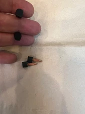 NEW Christian Louboutin Replacement Heel Black Protector Caps Tips 7mm