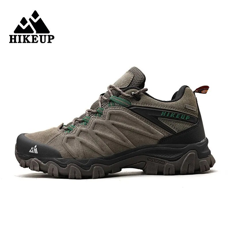 Chaussures de randonnée HIKEUP imperméables en cuir PU résistant avec semelle antidérapante