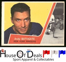 1963-64 Topps #52 Andy Bathgate New York Rangers NHL Hockey Card