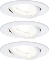 Paulmann Led Einbauleuchte Nova 3X6,5W Schwenkbar Weiß Matt Deckenlampen &