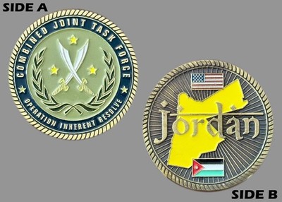 Combined Joint Task Force Operation Inherent Resolve Jordan Challenge Coin  M#7