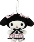 Sanrio Character Black Graph My Melody Mascot Plush Keychain 215253-25 Preorder