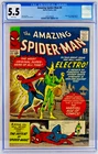 Amazing Spider-Man #9 CGC 5.5 White Pages 1964 1st Electro App ASM No Reserve!